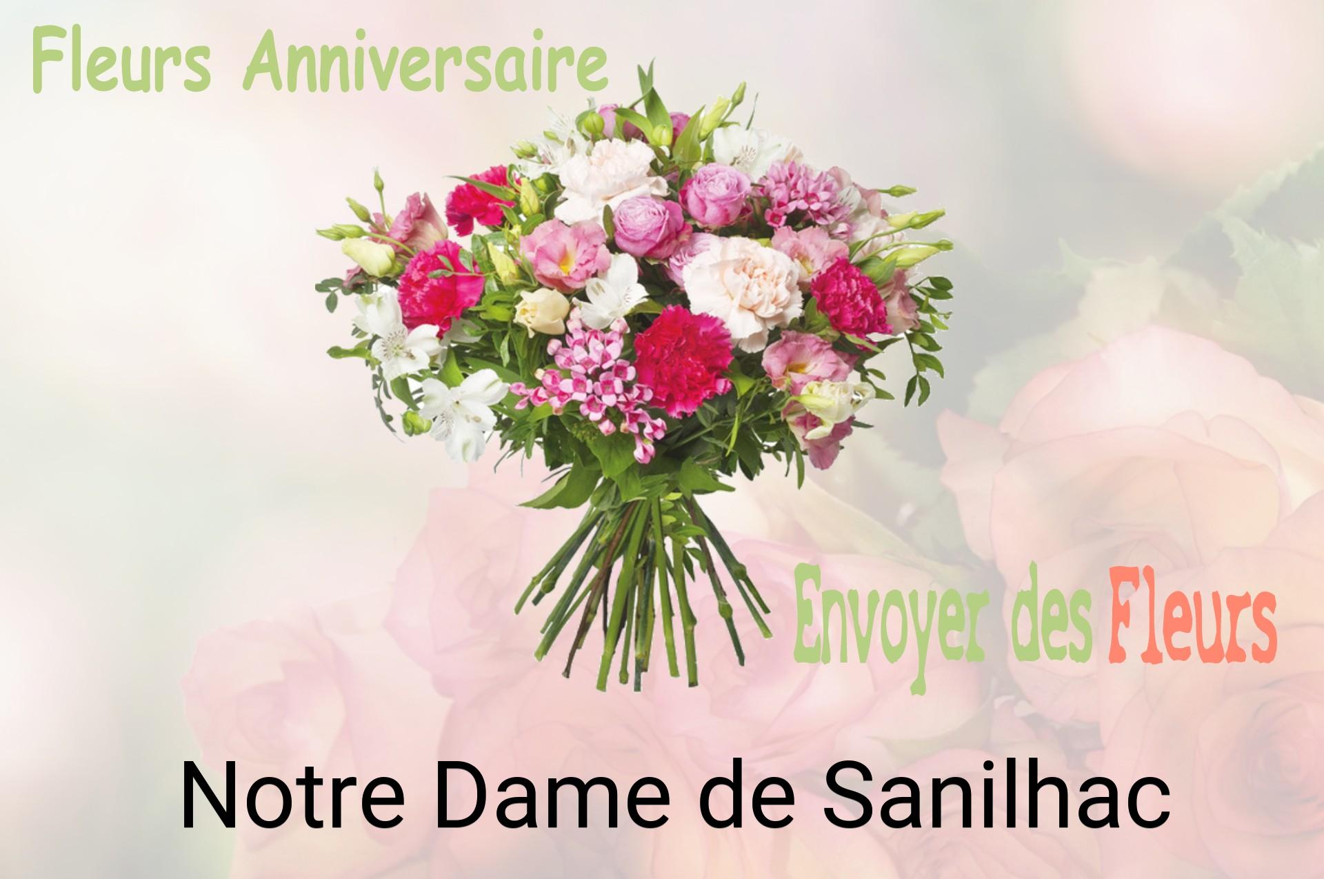 Bouquet de fleurs d’anniversaire livré à Notre-Dame-de-Sanilhac